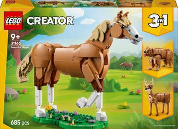LEGO® Creator 3in1 Prachtig Paard, Dierenbouwset - 31166, Ophalen of Verzenden, Nieuw, Lego