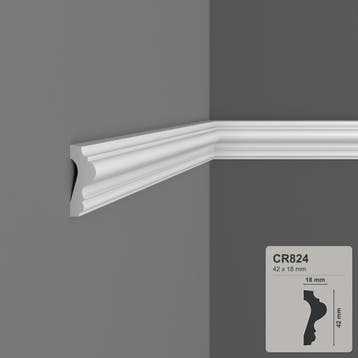 Kaderlijst CR824 (42 x 18 mm), polyurethaan, lengte 2 m, Ophalen of Verzenden, Nieuw