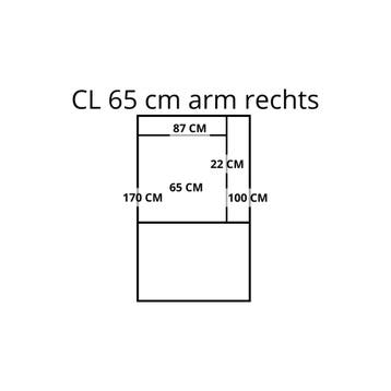 Leren elementenbank Flow - cl 65 arm rechts, Huis en Inrichting, Banken | Bankstellen, Nieuw, Leer, Ophalen of Verzenden, Rechte bank