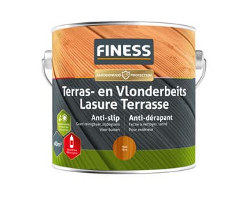 Finess Finess terras en vlonderbeits anti slip 2,5 liter,, Verzenden, Nieuw