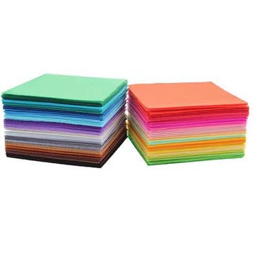Set van 40 Vilt Stoffen Vellen 10 × 10 cm – DIY Knutsel- en, Verzenden, Nieuw