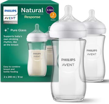 Philips Avent Glazen Fles 240ml | Retourdeal 28% Korting, Ophalen of Verzenden, Nieuw, Overige typen