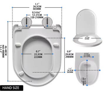 Premium D-vorm toiletbril met softclose en quick release, Verzenden, Nieuw