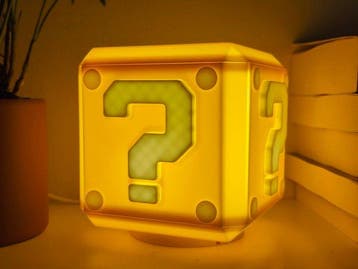 Custom Item - Super Mario - Question Mark Block - Lamp -, Nieuw