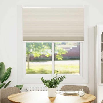 vidaXL Plisséjaloezie 100x150cm crème, Verzenden, Nieuw, Crème