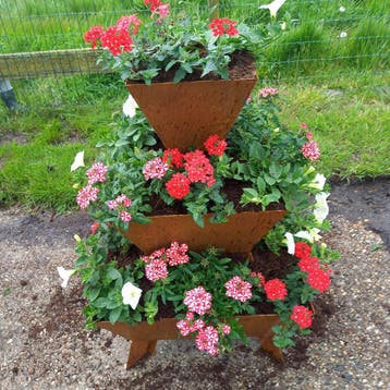 Bloembak / plantenbak cortenstaal, 100 cm of meer, Verzenden, Nieuw, Balkon