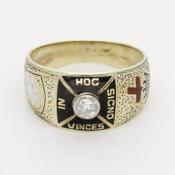 Ring - 14 karaat Geel goud Diamant (Natuurlijk) - Knights, Nieuw