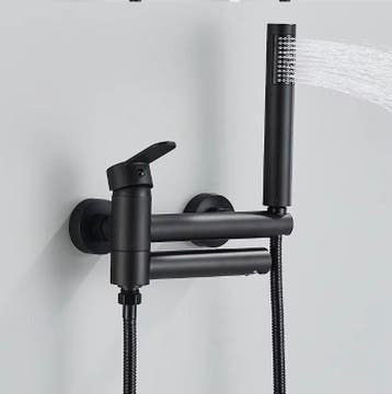 Waterval Badkraan, Douche Systeem - Mat zwart, chroom, goud, Verzenden, Nieuw, Chroom, Kraan