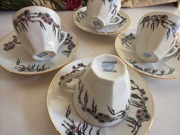 Jean Boyer Limoges - Kop en schotel (8) - Porselein -