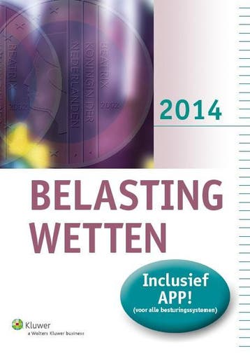 Belastingwetten  2014 9789013116069, Verzenden, Zo goed als nieuw