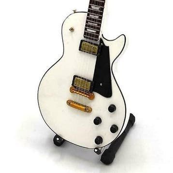 Miniatuur replica Gibson Les Paul gitaar Thommy Thayer KISS, Ophalen of Verzenden, Nieuw, Pop, Beeldje of Miniatuur