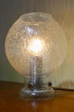 Vintage space age tafellamp, mushroomlamp, Zo goed als nieuw, Glas, Space age, Minder dan 50 cm