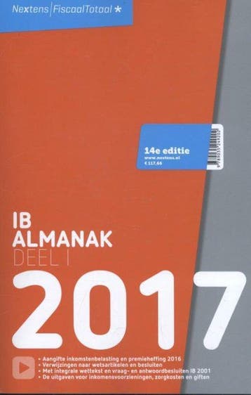 Boek Nextens IB Almanak 2017 deel 1 9789035249202, Verzenden, Zo goed als nieuw