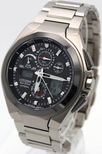Citizen - Attesa Eco-Drive Radio Controlled Ana-Digi, Nieuw