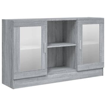 Vitrinekast Grijs | 52% Korting - Tweedehands, 100 tot 150 cm, Ophalen of Verzenden, Zo goed als nieuw, Minder dan 100 cm