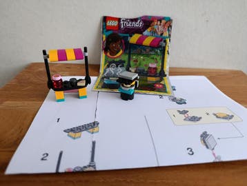 LEGO Andrea#039s Waffle Booth 561905, Zo goed als nieuw, Complete set, Lego, Friends