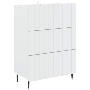 vidaXL Ladenkast Wit 66 x 34,5 x 92 cm Bewerkt hout, Verzenden, Nieuw