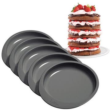 Wilton Bakvormen Easy Layers Rond 15cm set/5, Verzenden, Nieuw