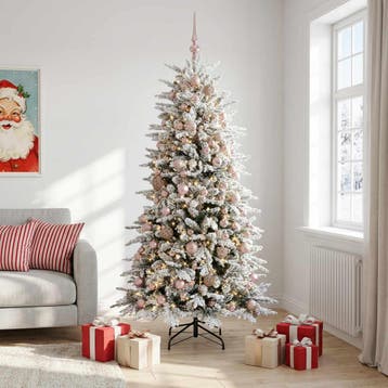 vidaXL Kunstkerstboom met Ballen 180 cm 300 LEDs Warmwit PE, Verzenden, Nieuw