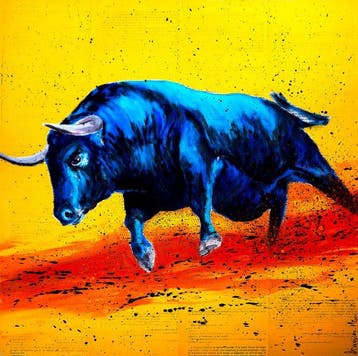 Bazévian DelaCapucinière - Portrait Raging Bull 05 Taureau -
