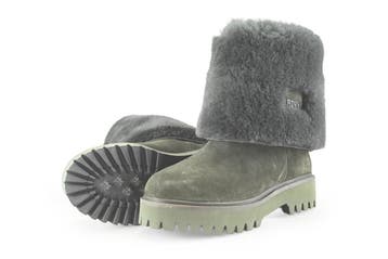 Bronx Laarzen in maat 36 Groen, Kleding | Dames, Schoenen, Hoge laarzen, Bronx, Verzenden, Zo goed als nieuw