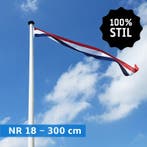 NR 18: Nederlandse wimpel 300 cm marineblauw 100% stil, Nieuw