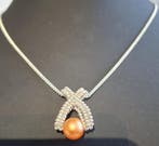 Ketting zilver met zilverkleurige miyuki kralen, Nieuw, Ophalen of Verzenden, Zilver, Overige materialen