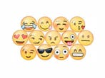 Koelkastmagneten smileys set, 13 stuks. 3 cm doorsnee., Ophalen of Verzenden, Nieuw