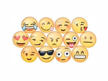 Koelkastmagneten smileys set, 13 stuks. 3 cm doorsnee., Ophalen of Verzenden, Nieuw