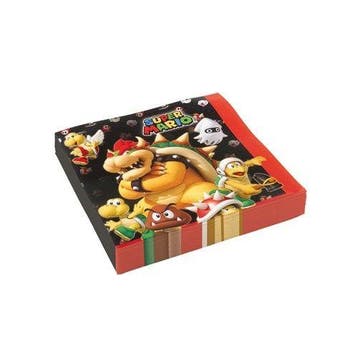 Servetten Super Mario Bros, Verzenden, Nieuw, Feestartikel