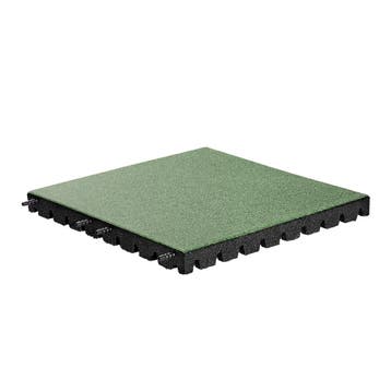 Rubber tegel met pen- en gat verbinding EPDM - Groen - 50x50, Verzenden, Nieuw