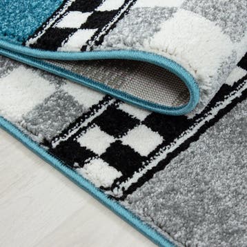 Kindervloerkleed | Kids | Raceauto | Blauw | 160x230 cm, Verzenden, Nieuw