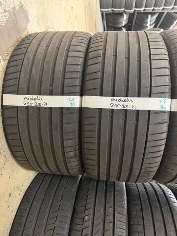295-35-21 Michelin Zomerbanden 5.5mm Incl Montage 295 35 21, Ophalen, Gebruikt, 295 mm, 21 inch
