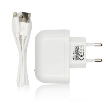 iPhone oplader - WIT - incl. 8 pins lightning kabel, Ophalen of Verzenden, Nieuw