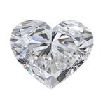 1 pcs Diamant (Natuurlijk) - 1.50 ct - Hart - G - VVS2 -, Nieuw