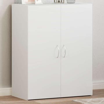 vidaXL Archiefkast 60x32x77,5 cm bewerkt hout wit, Verzenden, Nieuw
