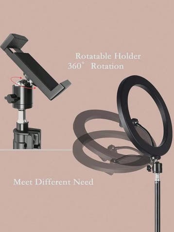 110cm Ring Light Statief Set met Telefoonhouder voor Live St, Verzenden, Nieuw