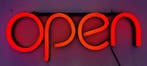 Open neon bord verlichting lamp licht kunststof 3D *rood*, Zakelijke goederen, Horeca | Meubilair en Inrichting, Verzenden, Nieuw in verpakking