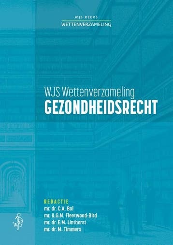 Wettenbundel gezondheidsrecht 9789493458055, Zo goed als nieuw