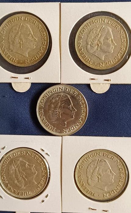 Nederland. Juliana. 2 1/2 Gulden 1960/ 1966 (Zonder, Postzegels en Munten, Munten | Nederland