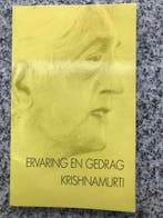 Ervaring en gedrag (Krishnamurti), Boeken, Gelezen, Verzenden, Wijsbegeerte of Ethiek, Krishnamurti