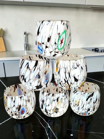 MurArt - Drinkset (6) - Glas - Murrine