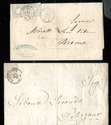 Italiaanse oude staten - Sardinië 1861 - Sardinië postzegels, Gestempeld