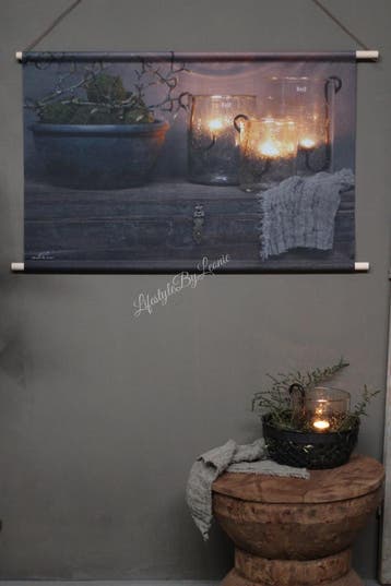 Linnen wanddoek DUTZ windlichten, Ophalen of Verzenden, Nieuw