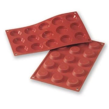 Siliconen Bakvorm Tartelet Mini Ø45h10mm (15), Verzenden, Nieuw