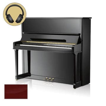 Schimmel Konzert K132 T TwinTone MP messing silent piano, Muziek en Instrumenten, Piano's, Nieuw, Bruin, Piano