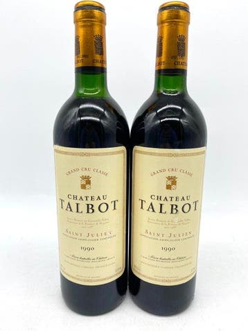 1990 Chateau Talbot - Saint-Julien 4ème Grand Cru Classé - 2, Nieuw