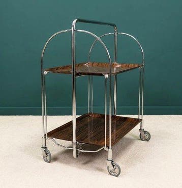 Serveerwagen - Chroom - iconisch Dinett