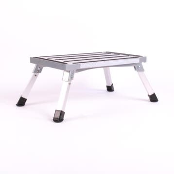 HTD Opstap Aluminium Enkel Zilver, Nieuw