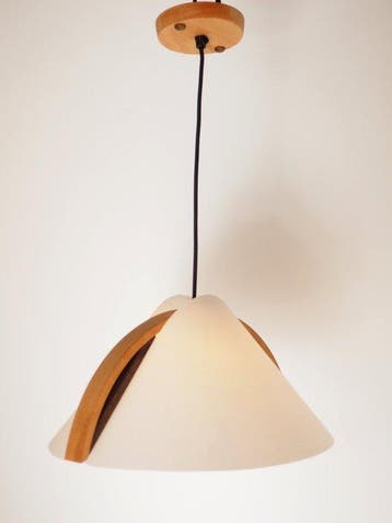 Domus - Plafondlamp - Hout - Vintage
